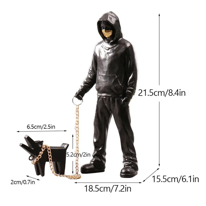 Dropshipping Banksy Skulptur Samling Blomsterkastare Staty Popkonst Modern Ballongflicka Figur Kontor Hem Dekoration