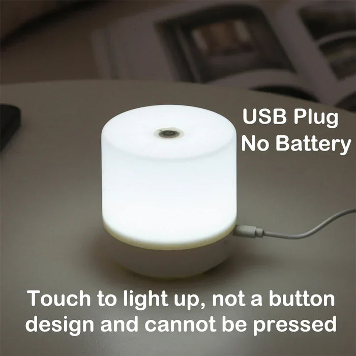 Kreativ USB Nattdukslampan - Touch-Dimmbar LED Nattljus för Sovrum & Studentbostad
