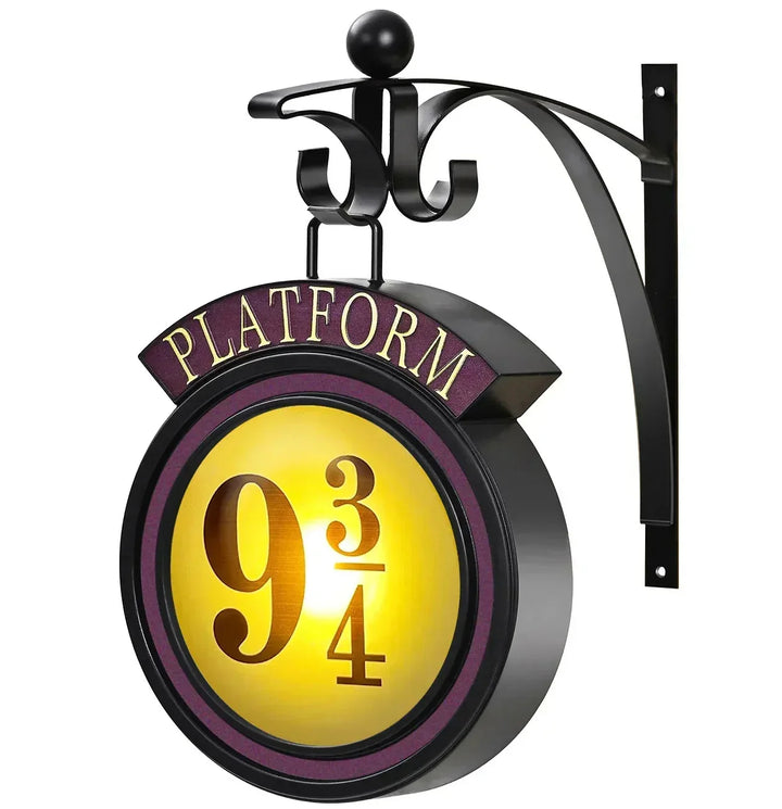 Harry Potter 9 3/4 Figur Nattlamp LED Magiska Vägglampor Plattform Hogwarts 3D Lampa Harrys Rumsdekoration Barns Födelsedagspresent