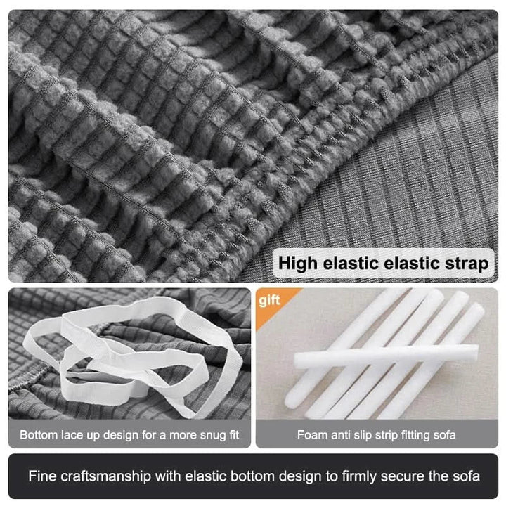 CushionWrap - Elastiska, halkfria sofföverdrag