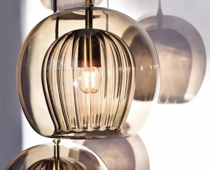 TimberGlow - Modern Glaspendel