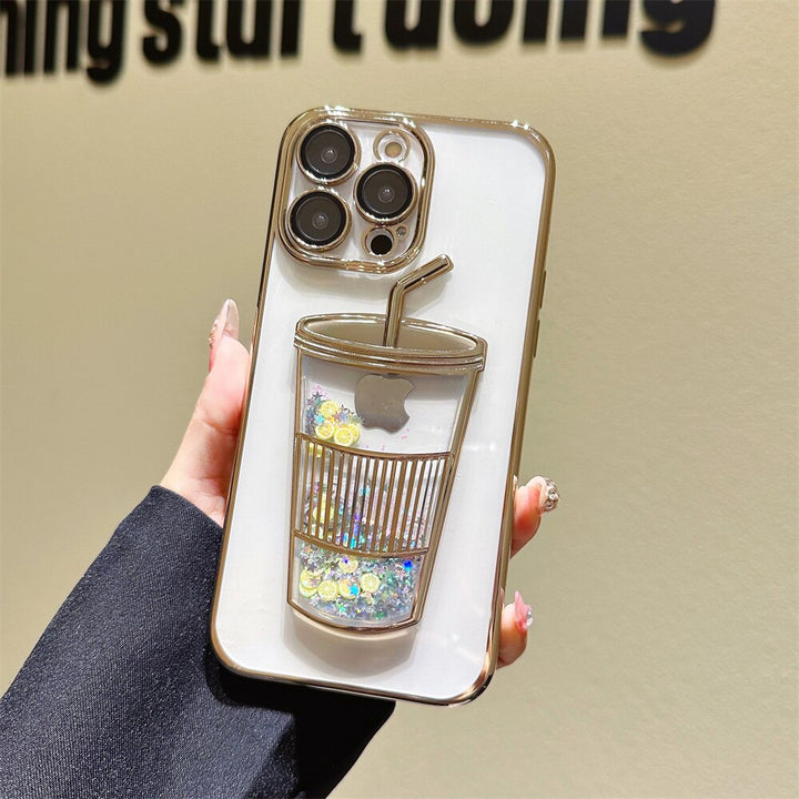 Glitter Stjärna Drinkmugg iPhone Fodral