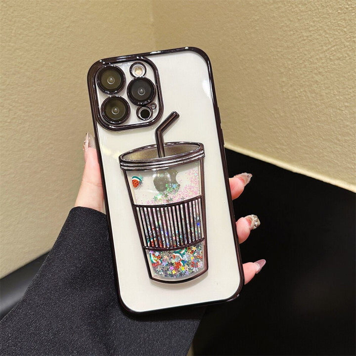 Glitter Stjärna Drinkmugg iPhone Fodral