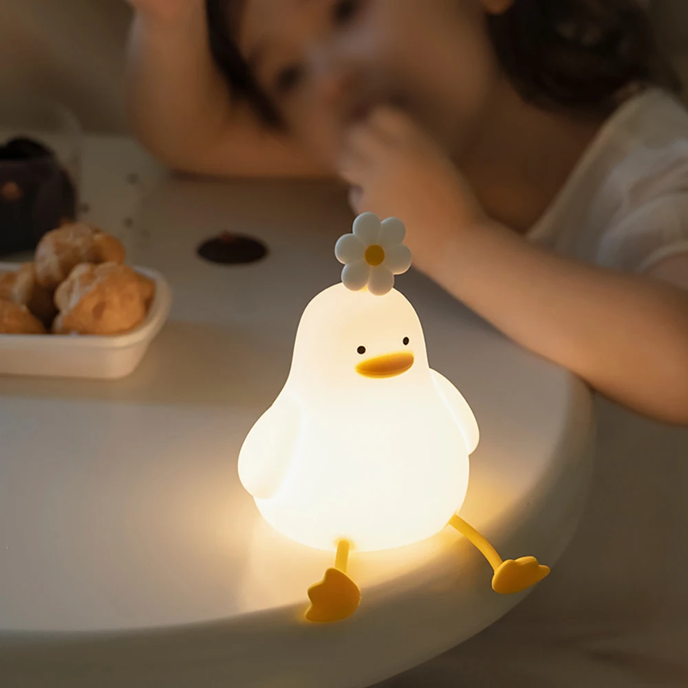 Söt Anka Lampa Nattlampa