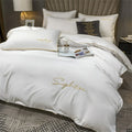 EmbroiLux Sängkläder - Elegant lyxigt täcköverdrag med broderidesign