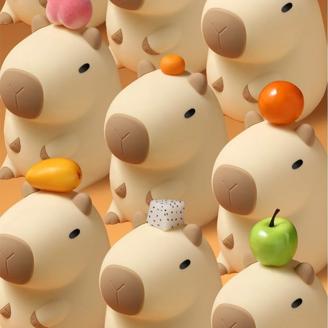 SquishBara | Capybara Squishy Nattlampa - Idealisk Gåva för Alla Åldrar