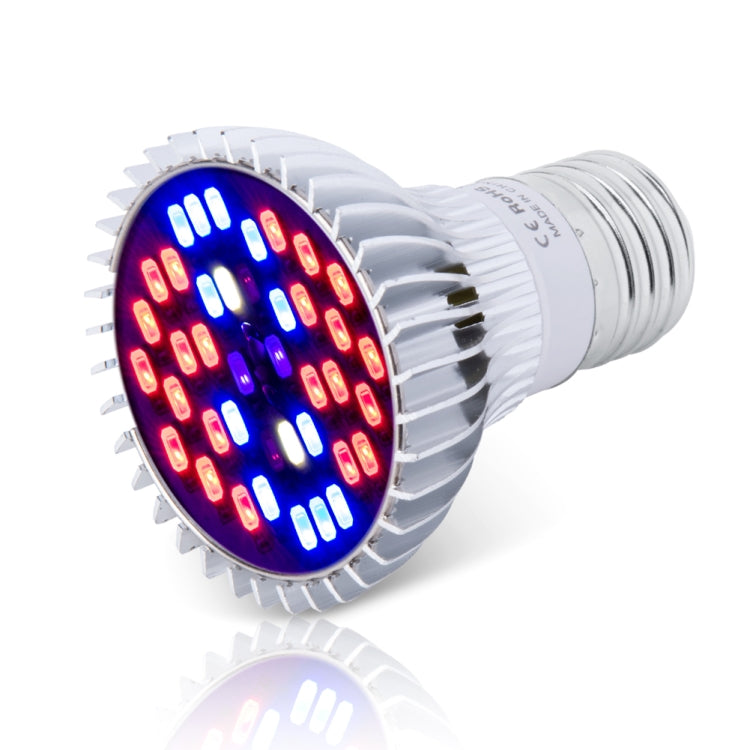 LED Växtbelysningslampa Fullspektrum E27 Växtfyllnadsbelysning, Effekt: 30W 40 Lampor