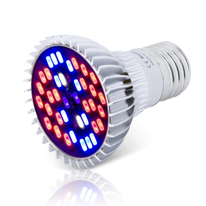 LED Växtbelysningslampa Fullspektrum E27 Växtfyllnadsbelysning, Effekt: 30W 40 Lampor