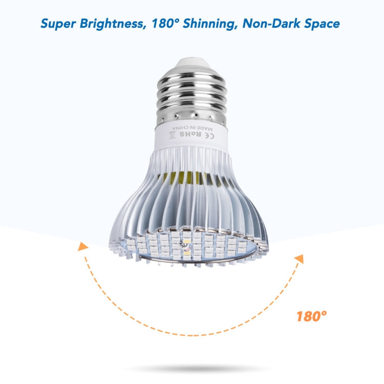 LED Växtbelysningslampa Fullspektrum E27 Växtfyllnadsbelysning, Effekt: 30W 40 Lampor