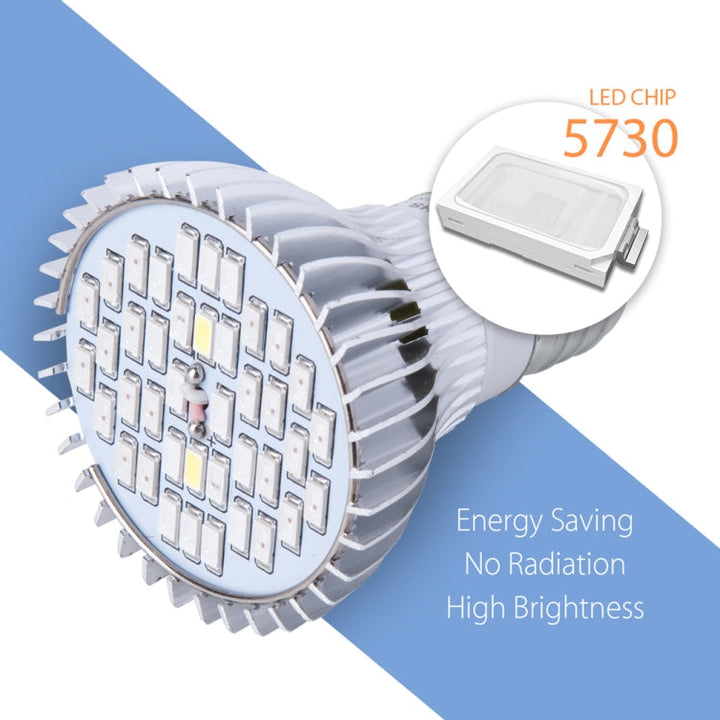 LED Växtbelysning Full Spektrum E27 Växtfyllnadslampa, Effekt: 100W 150 Lamppärlor