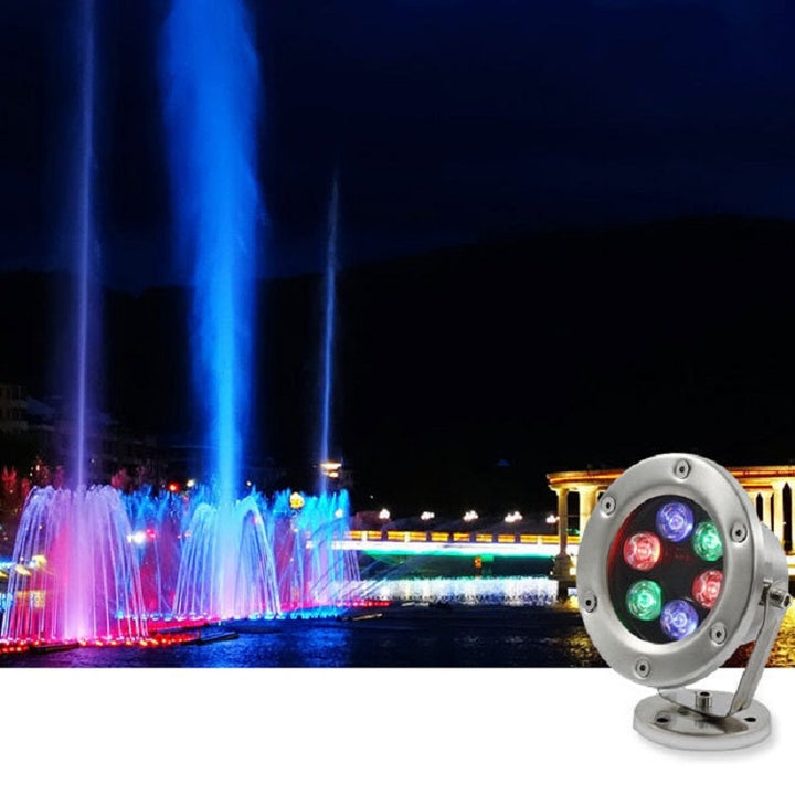 LED Underwater Light Pool Fish Pond Fountain Waterproof Landscape Light 24W (Varm Vit)