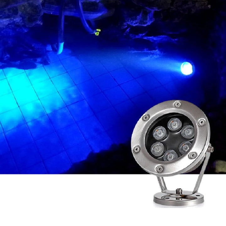LED Underwater Light Pool Fish Pond Fountain Waterproof Landscape Light 24W (Varm Vit)