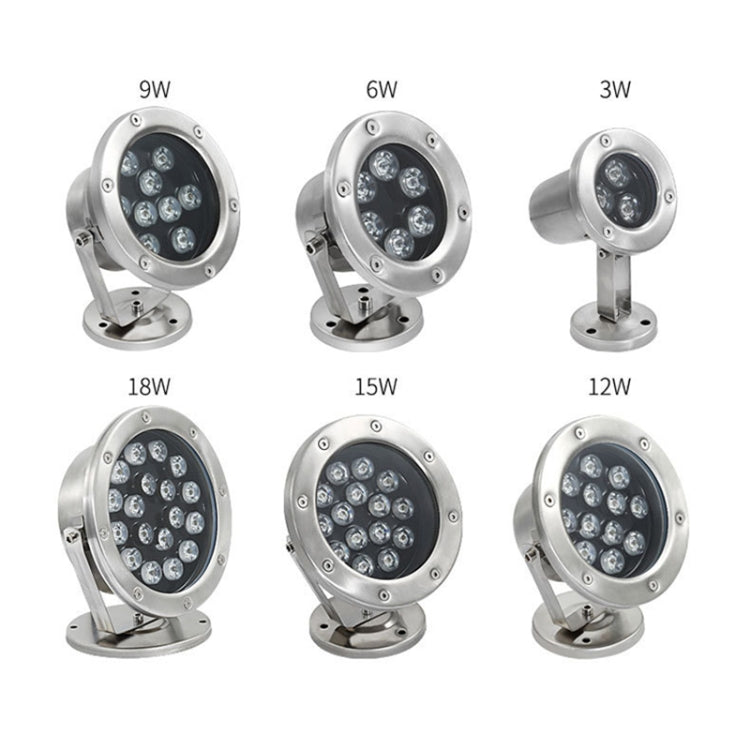 LED Underwater Light Pool Fish Pond Fountain Waterproof Landscape Light 24W (Varm Vit)