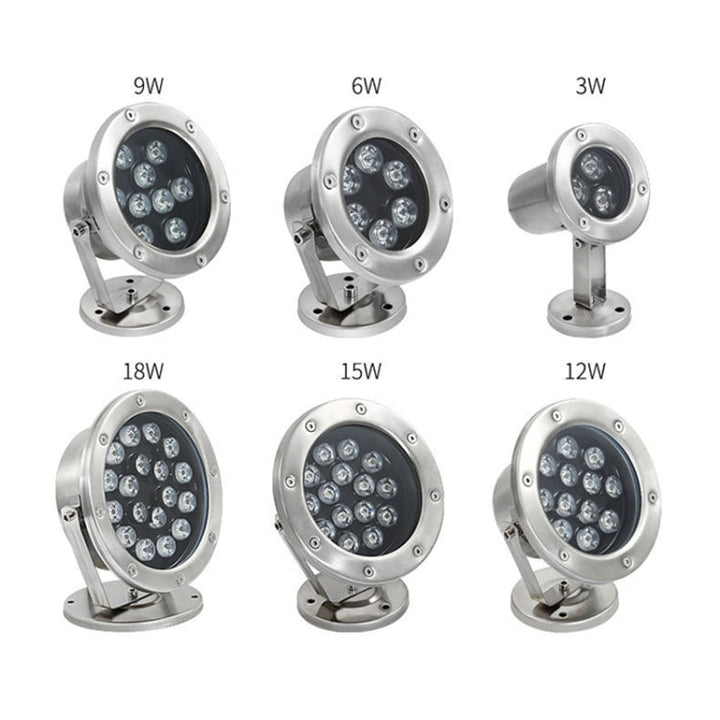 LED Underwater Light Pool Fish Pond Fountain Waterproof Landscape Light 24W (Varm Vit)