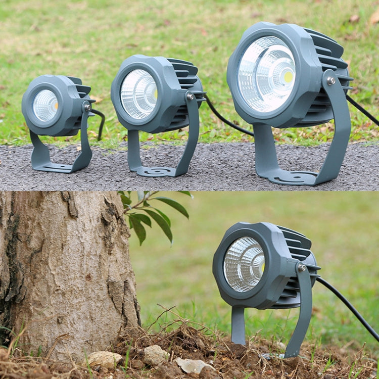LED strålkastare COB utomhus vattentät spotlight reklamskylt belysning trädgårdslampa, färg: 30W 7 färger