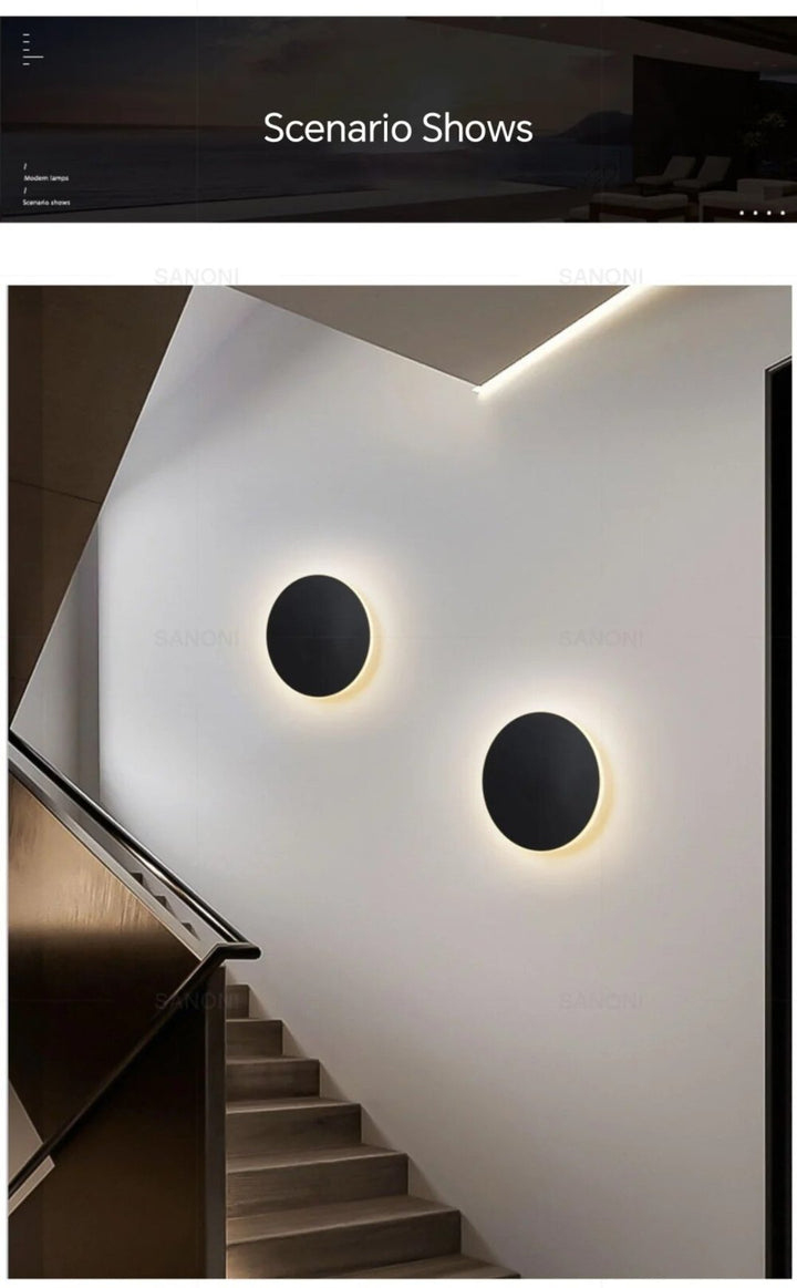 Sleeksphere - Rund LED Vägglampa
