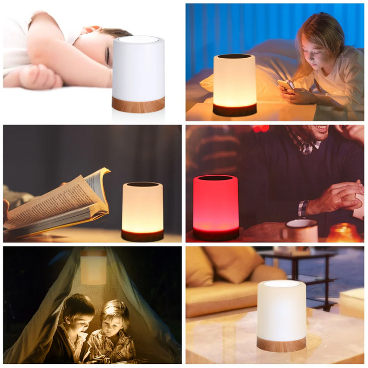 Dimmbar LED Nattlampa med Modern Design och Färgskifte
