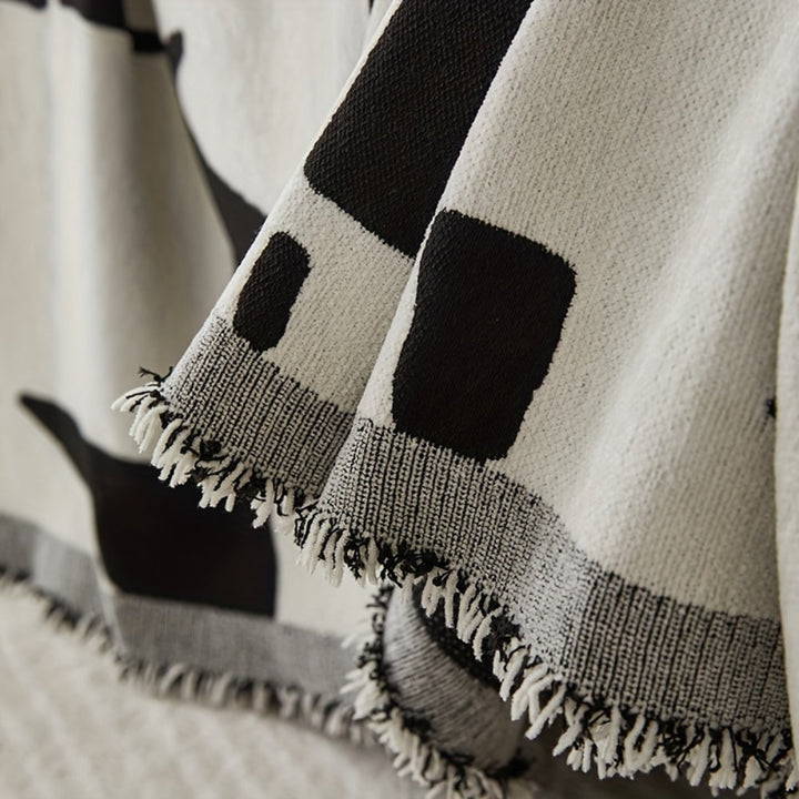 Vågig Rand Boho Sofföverdrag