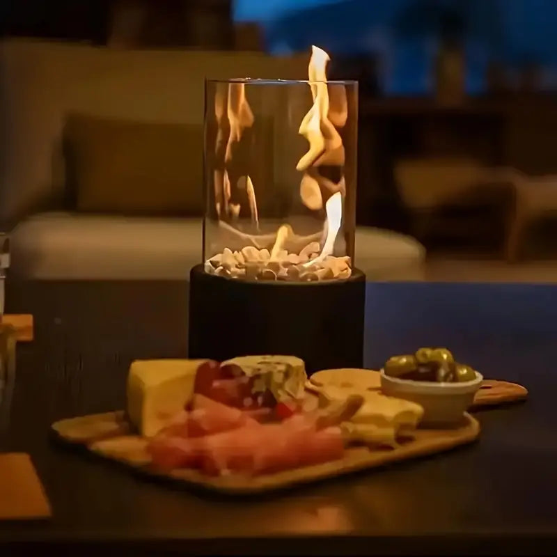 Bärbar eldkälla för en mysig atmosfär | Elegant &amp; modern bordseldkopp - Shakti