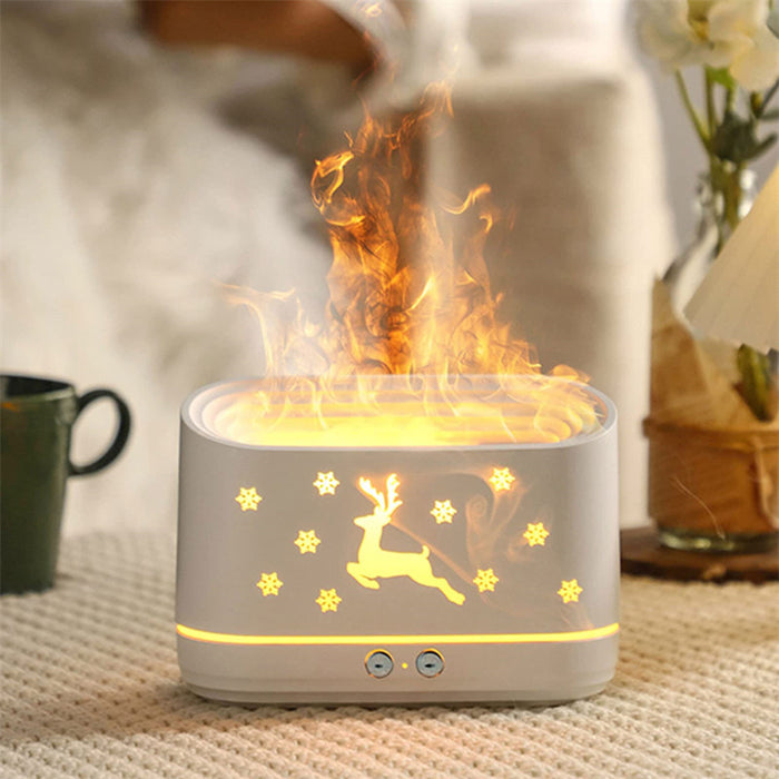 Varuvika Doftspridare med ren, snöflingor och flamljus