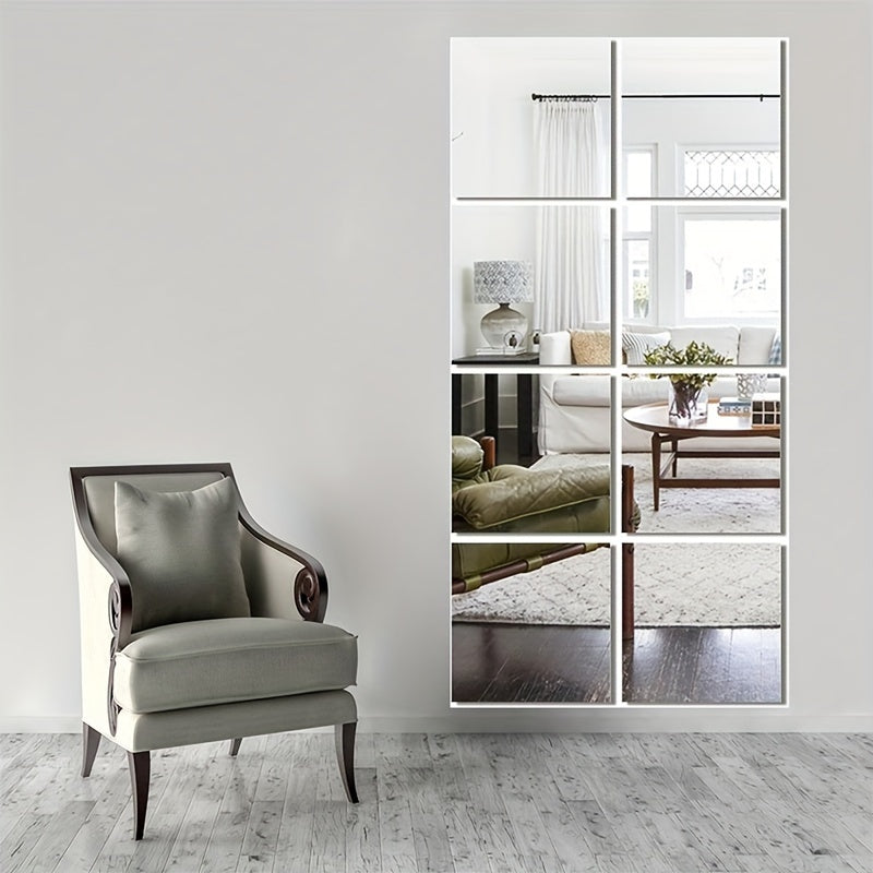 EleganceMirror – Lyxiga 3D Akryl Spegelplattor Set