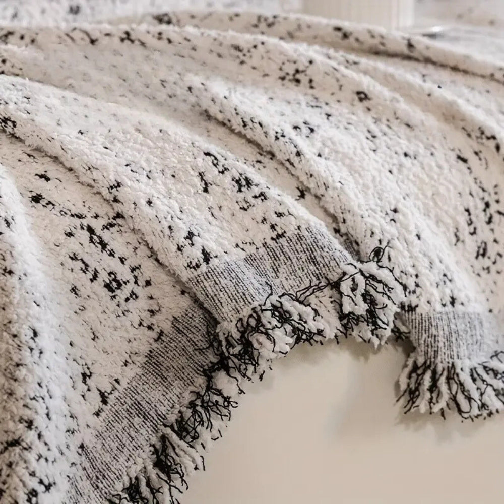Modern Boho Bomullsoffadäck Reversibel Design
