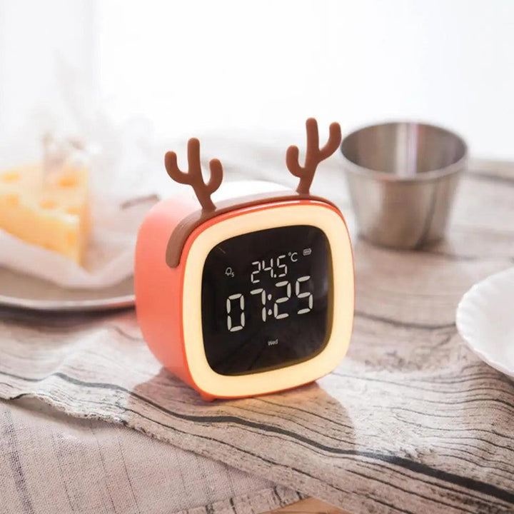 BunnyGlow - LED Väckarklocka – Nattljus med Digital Display &amp; Timer