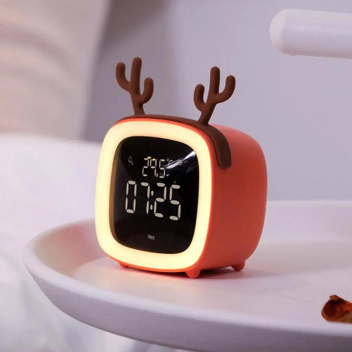 BunnyGlow - LED Väckarklocka – Nattljus med Digital Display &amp; Timer