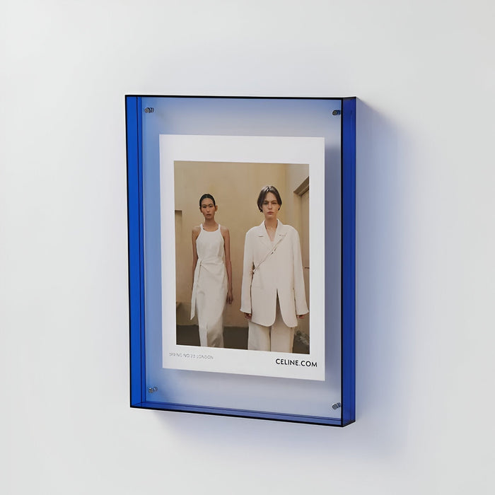färgglad transparent akryl bildram