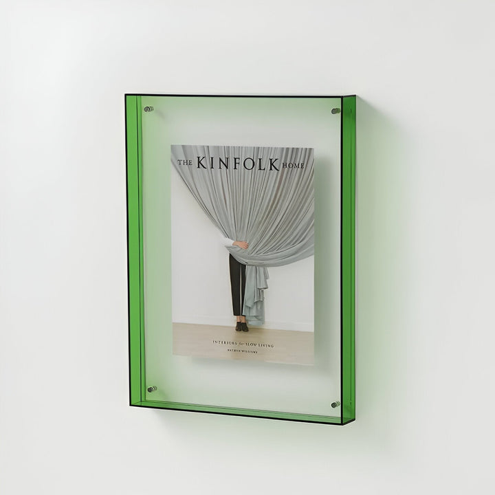 färgglad transparent akryl bildram