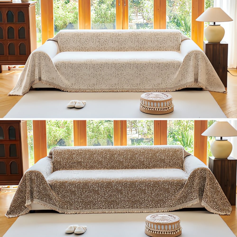CozyNest – Vändbar Mikrofiber Sofföverdrag, Halkfri och Lättskött