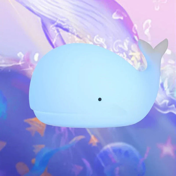 Söt Val Nattlampa med Färgskiftning - GlowWhale