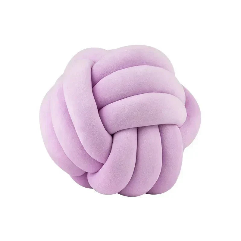 Dekorativ knuten mocka-liknande boll mjuk kudde