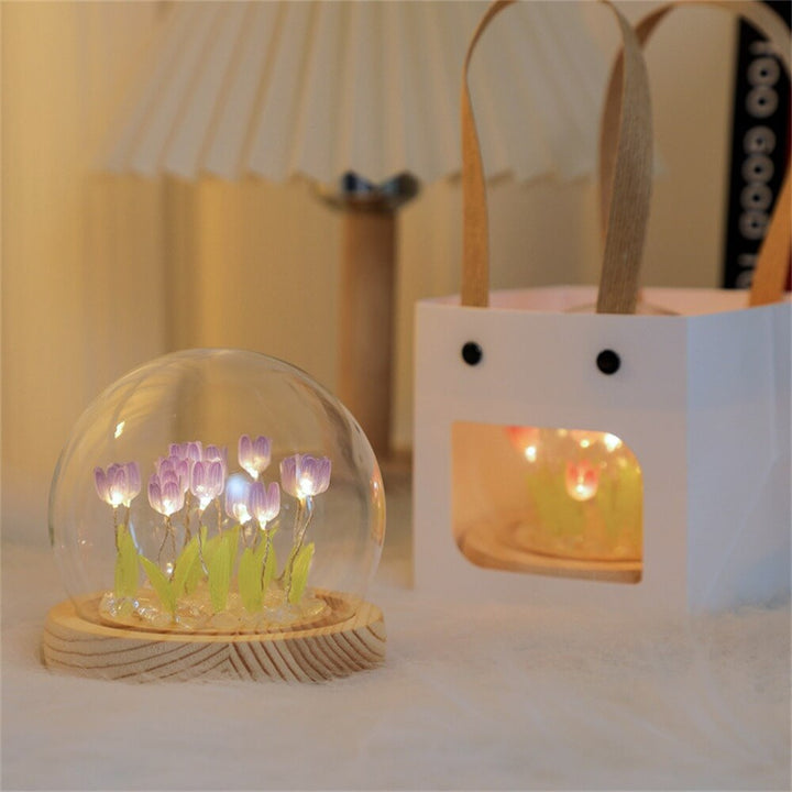 DIY Mini Tulpanblommor Nattlampor