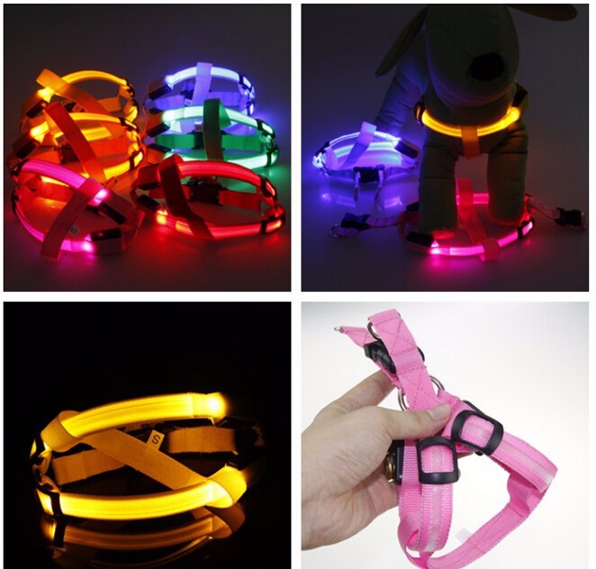 Hundsele med LED - Glow&amp;Go