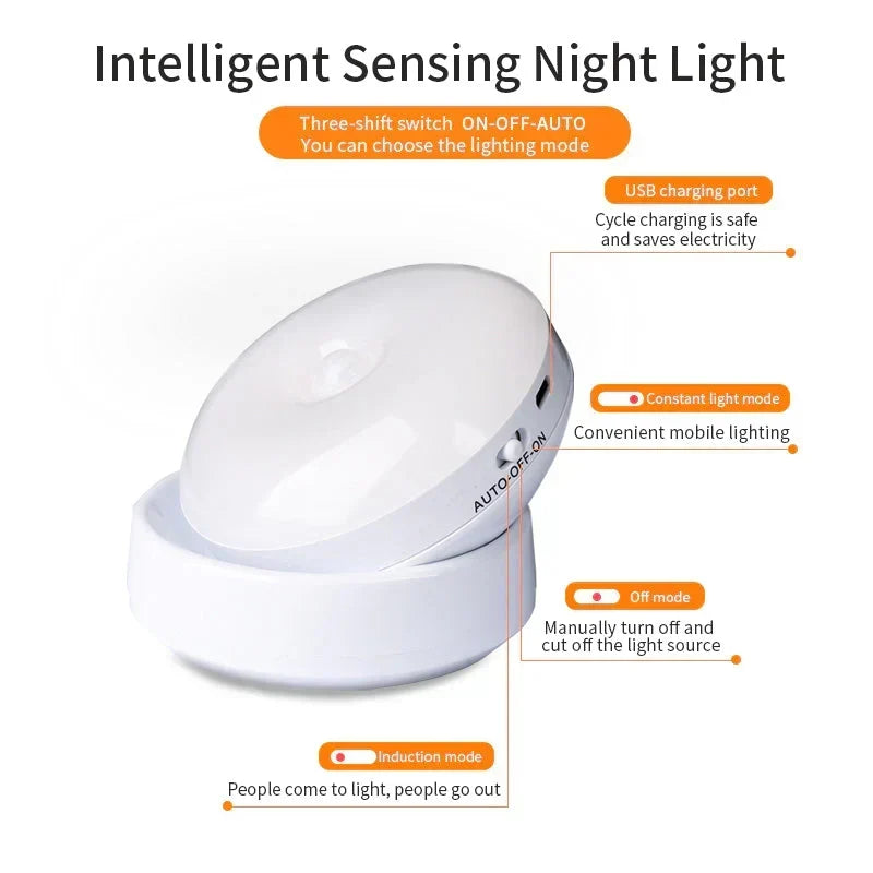 Smart Rörelsesensor Nattljus - Elara |