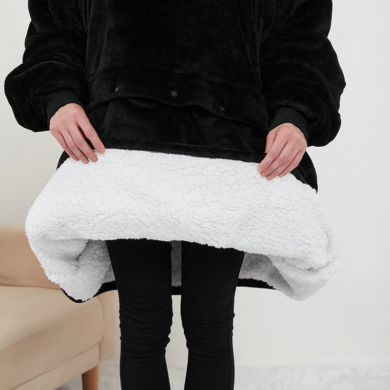 Uppvärmd filthoodie i rosa med USB-kabel