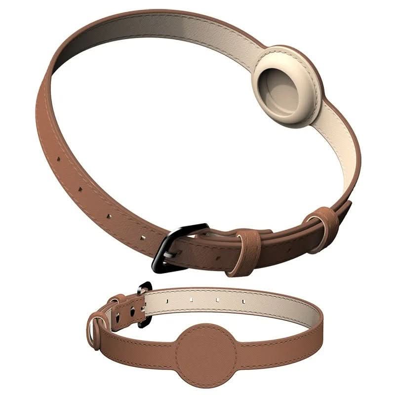 EDOUARD – Elegant hundhalsband med AirTag-hållare och väderbeständig design