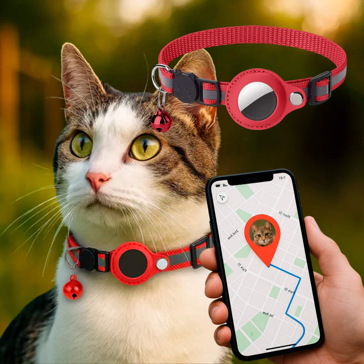 FELITRACK – GPS-halsband för katt med reflekterande design