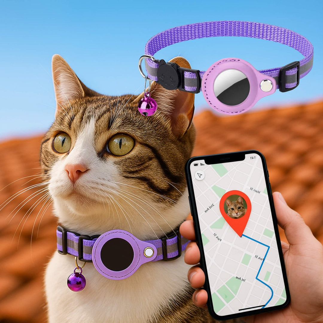 FELITRACK – GPS-halsband för katt med reflekterande design