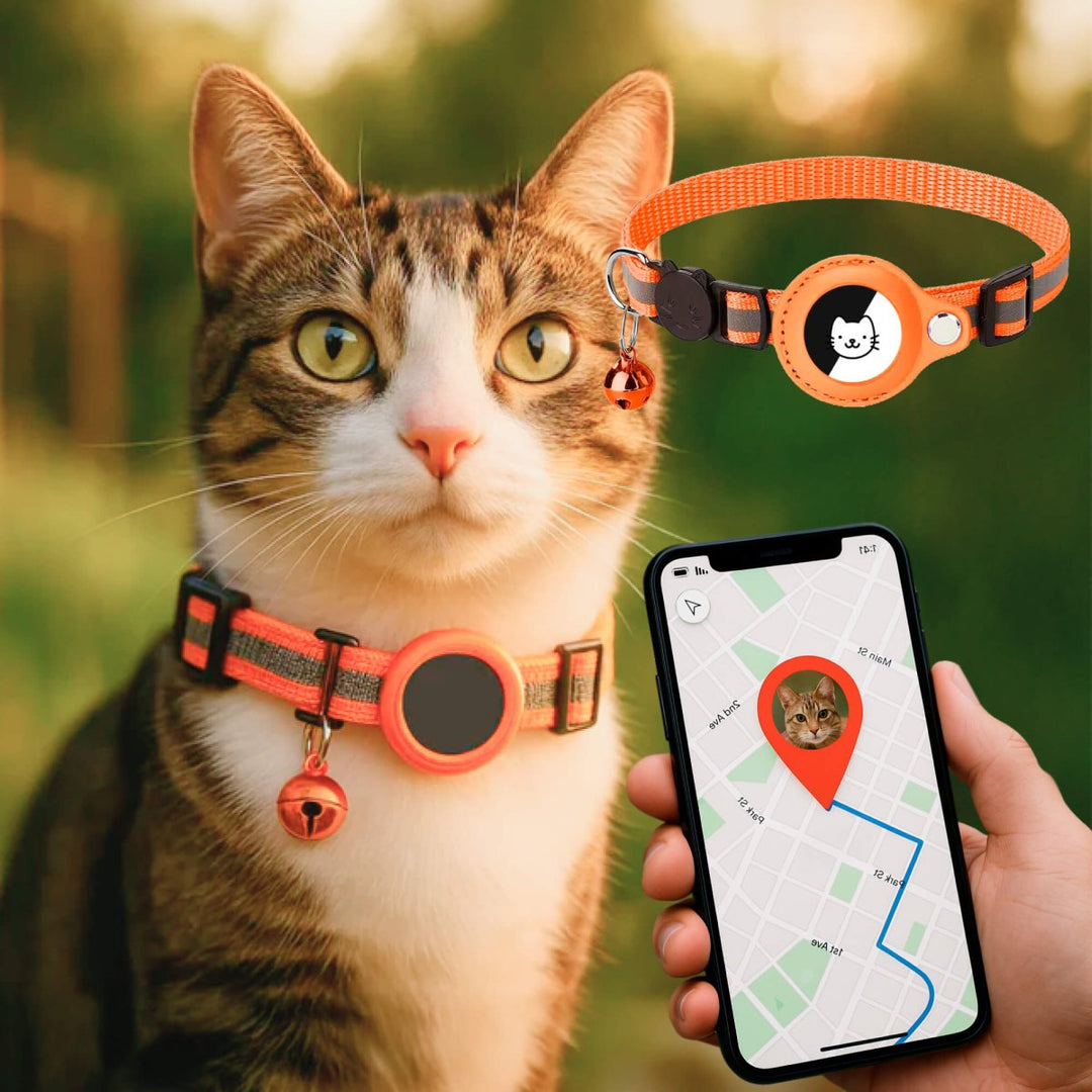 FELITRACK – GPS-halsband för katt med reflekterande design