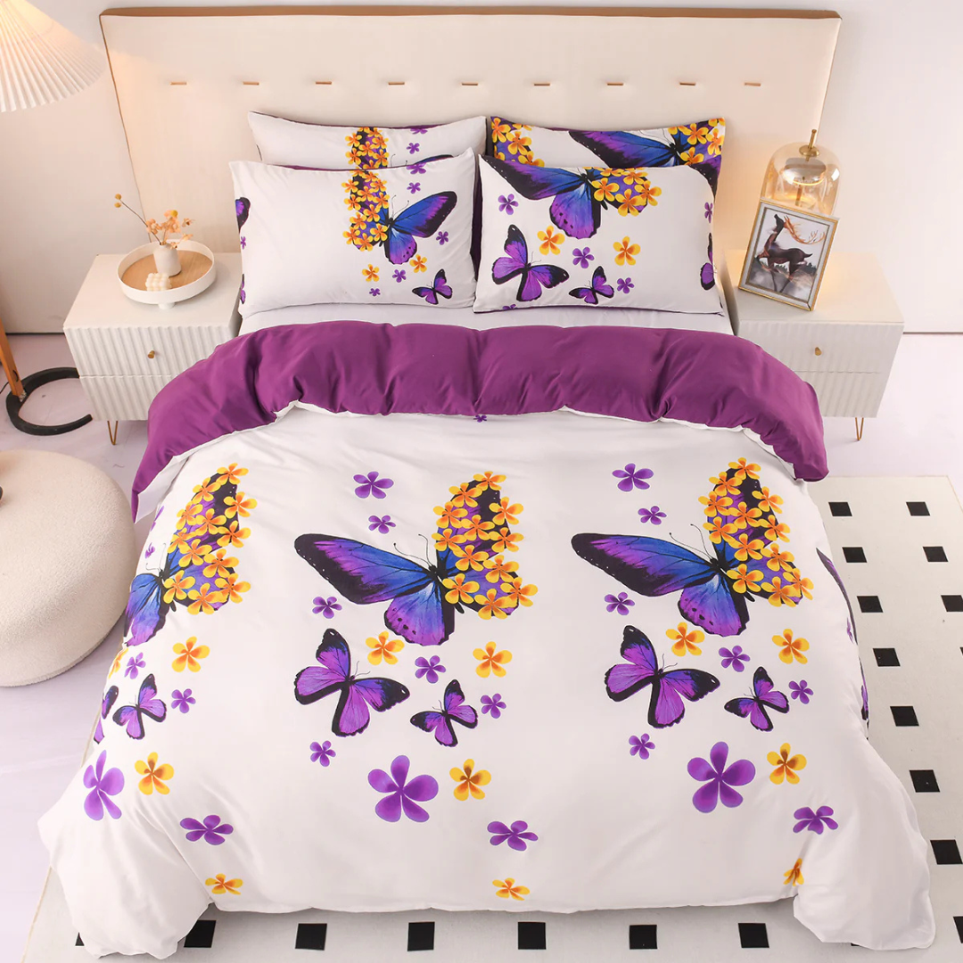 Duvet Cover Färgglad Abstrakt Sängkläder Set