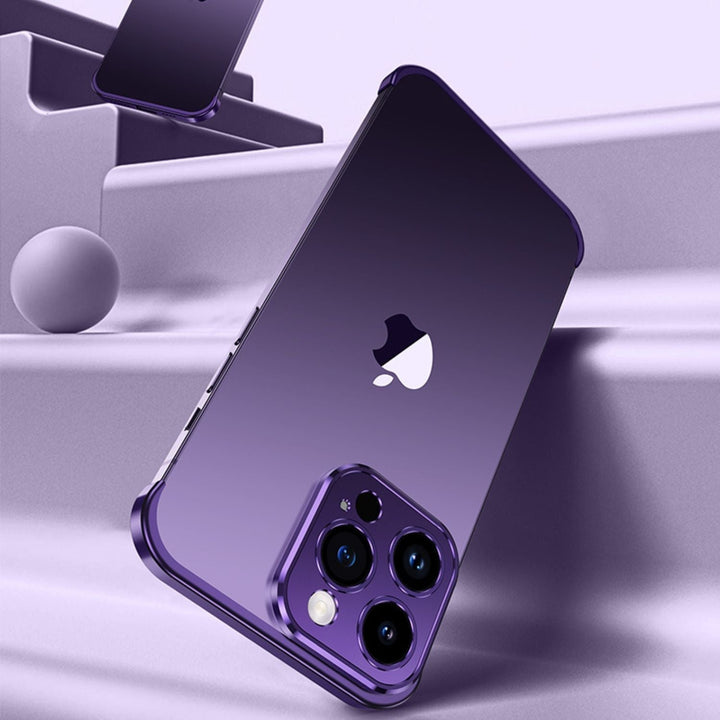 Ultraslank Metalltelefonfodral | Slim och Robust | Stötbeständig Skydd för iPhone och Android |