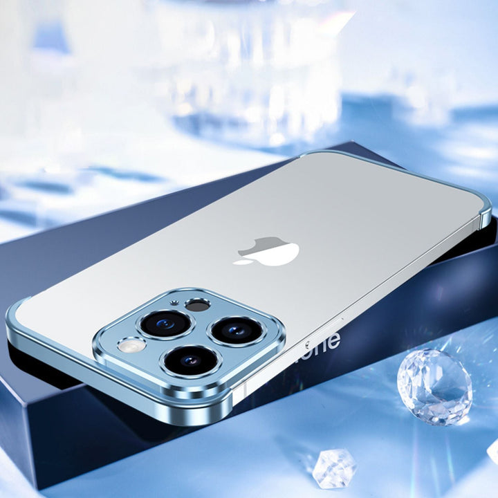 Ultraslank Metalltelefonfodral | Slim och Robust | Stötbeständig Skydd för iPhone och Android |