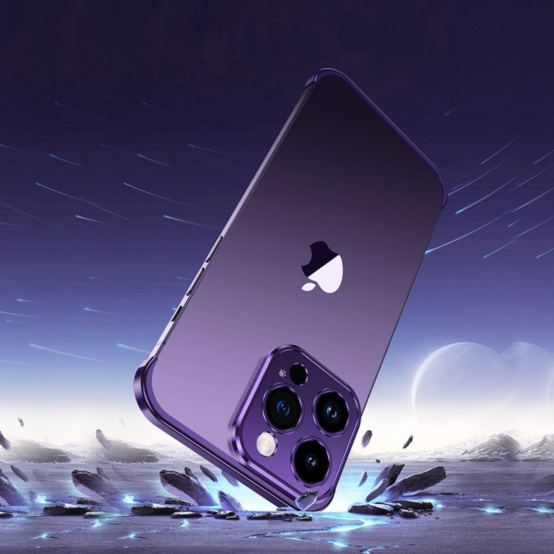 Ultraslank Metalltelefonfodral | Slim och Robust | Stötbeständig Skydd för iPhone och Android |