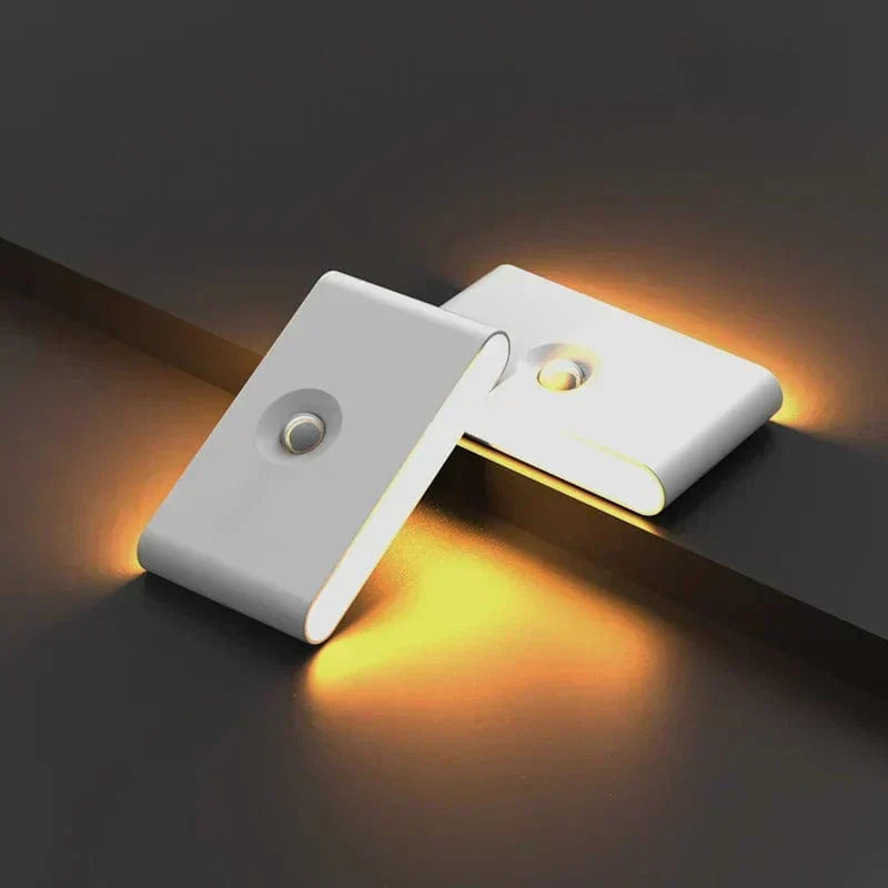 Trådlösa LED Nattlampor med Rörelsesensor | USB Uppladdningsbara | Mjuk Varm Ljus