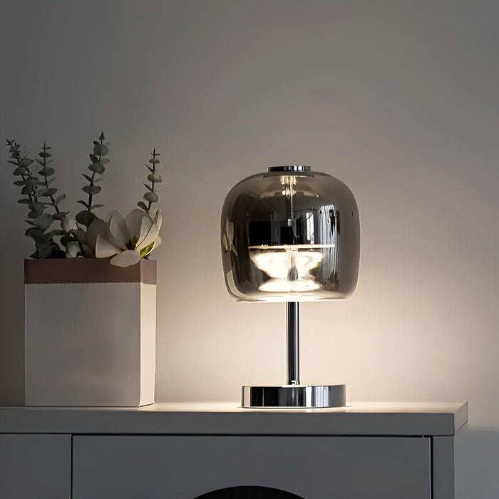 Bärbar - Elegant bordslampa i spegelglas