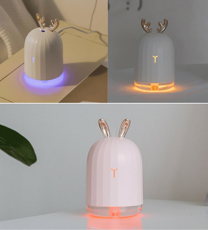 BunnyAir Barnens Luftfuktare – Med Nattlampa och LED-belysning |