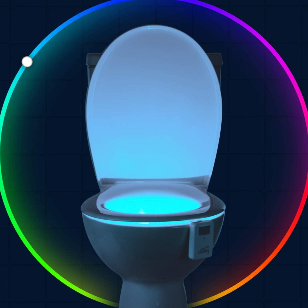 Rörelseaktiverad Toalett Nattlampa - GlowBowl
