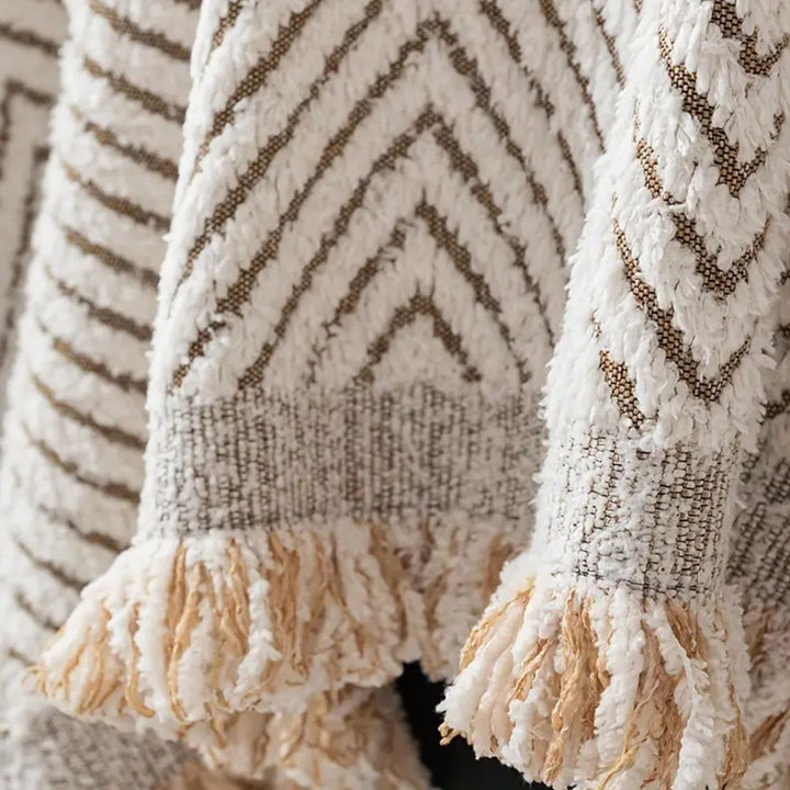 CUSHVIVE – Herringbone Sofföverdrag med Stänkskydd och Rutschkänsla